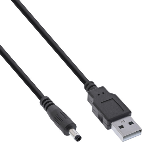 InLine® USB DC Stromadapterkabel, USB A Stecker zu DC 4,0x1,70mm Hohlstecker, 1m Stromkabel extern