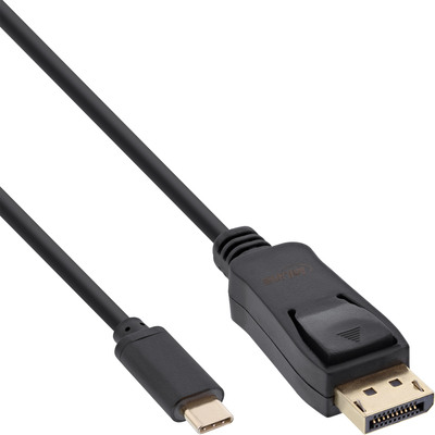InLine USB Display Kabel, USB Typ-C Stecker zu DisplayPort Stecker (DP Alt Mode), 4K2K, schwarz, 1m InLine USB Display Kabel, USB Typ-C Stecker zu DisplayPort Stecker (DP Alt Mode), 4K2K, schwarz, 1m