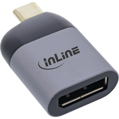 InLine USB Display Konverter, USB Typ-C Stecker zu DisplayPort Buchse (DP Alt Mode), 8K@60Hz
