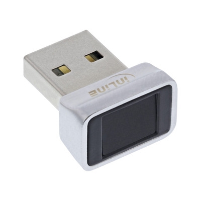 InLine USB Fingerabdruck Scanner, Windows Hello kompatibel