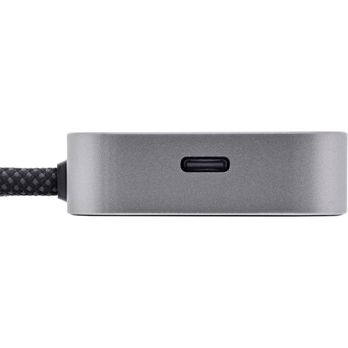 InLine® USB Fingerabdruckscanner mit Hub, Windows Hello, 1,5 m, silber