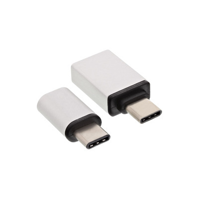 InLine USB OTG Adapter-Set, Typ-C Stecker an Micro-USB oder USB 3.0 A Buchse