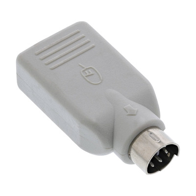 InLine USB PS/2 Adapter, USB Buchse A auf PS/2 Stecker