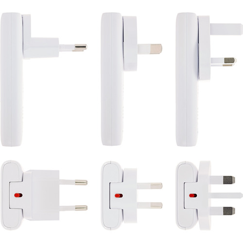 InLine® USB Reise-Netzteil Ladegerät, Dual USB-C, PD, PPS, 65W, flach, weiß