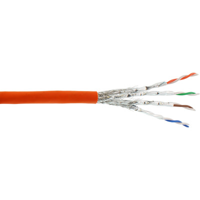 InLine Verlegekabel Cat.7a, S/FTP (PiMF) 4x2x0,58 AWG23, 1200MHz, halogenfrei, orange, 50m InLine Verlegekabel Cat.7a, S/FTP (PiMF) 4x2x0,58 AWG23, 1200MHz, halogenfrei, orange, 50m
