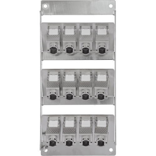 InLine® Verteilerkasten 12-Port Cat.6A Wand-/Hutschiene inkl. Keystone-Module