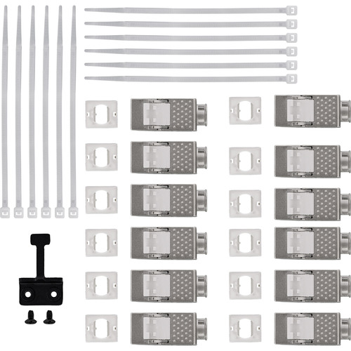 InLine® Verteilerkasten 12-Port Cat.6A Wand-/Hutschiene inkl. Keystone-Module