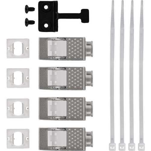 InLine® Verteilerkasten 4-Port Cat.6A Wand-/Hutschiene inkl. Keystone-Module