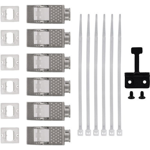 InLine® Verteilerkasten 6-Port Cat.6A Wand-/Hutschiene inkl. Keystone-Module