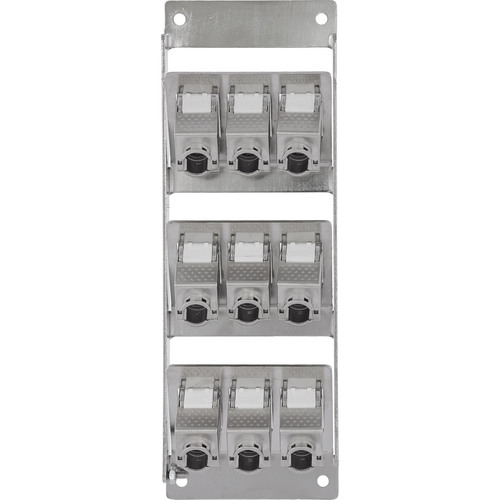 InLine® Verteilerkasten 9-Port Cat.6A Wand-/Hutschiene inkl. Keystone-Module