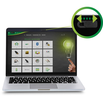 InLine® Webcam Slider Abdeckung, 2er Pack, schwarz