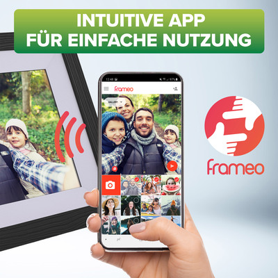 InLine® WiFi-Bilderrahmen WiFRAME 2, 10,1“ 1920x1200 16:10 IPS Touch, Frameo APP