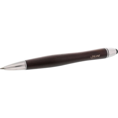 InLine® woodpen (no Logo), Stylus-Stift für Touchscreens + Kugelschreiber