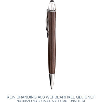 InLine woodpen, Stylus-Stift für Touchscreens + Kugelschreiber, Walnuss/Metall