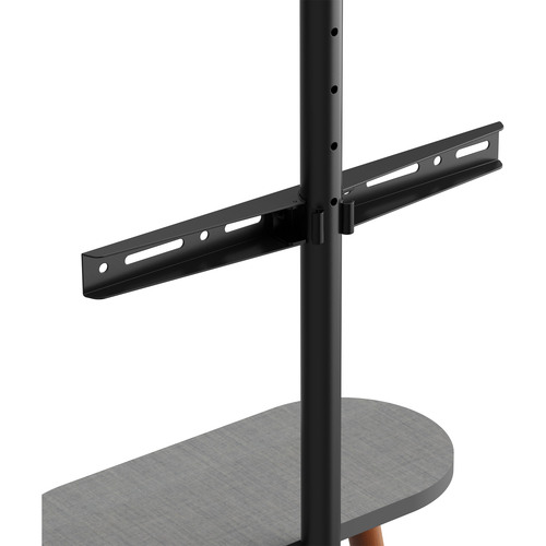 InLine® woodstand II, TV-Standfuß mit Ablage, Dreibein, 43-65 (110-165cm)