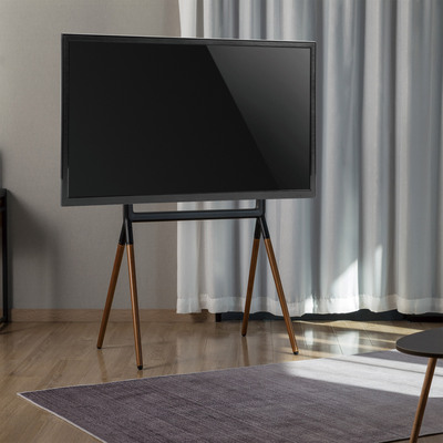 InLine® woodstand Studio TV-Standfuß, für Display 49-70 (124-178cm), max. 40kg