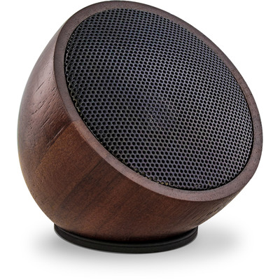 InLine® woodwoom, Mini Bluetooth Walnuss-Holz Lautsprecher, 52mm (Produktbild 1)