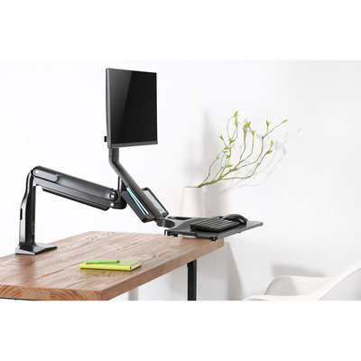 InLine® Workstation-Tischhalterung mit Lifter, beweglich, bis 81cm (32) / 9kg