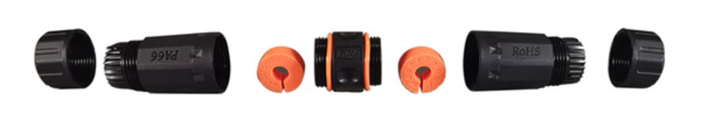 IP67 + IP68 Steckverbinder RJ45 Cat.6A IP68, Durchführungskupplung,Buchse/Buchse Verb - 1 VPE = 20 Stück IP67 + IP68 Steckverbinder