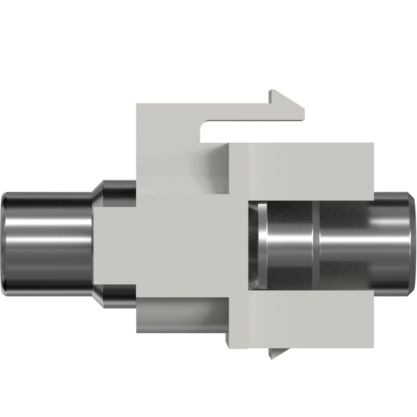 Keystone Einbauadapter Cinch weiß -- weißer Ring