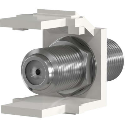 Keystone Einbauadapter F-Verbinder, weiß --