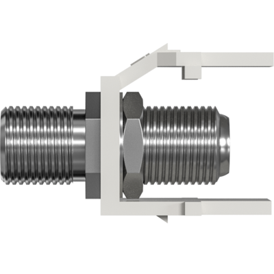 Keystone Einbauadapter F-Verbinder, weiß --