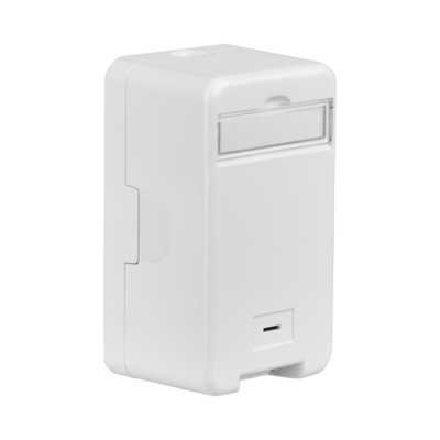 Keystone Verteilerbox Aufputz, 1-Port -- Staubschutz selbstschließend