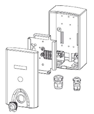 Klein-Spleißverteiler I, RAL7035, IP54, abschließbar Klein-Spleißverteiler I, RAL7035, IP54, abschließbar