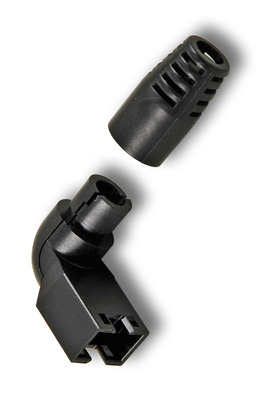 KnickschutztÃ¼lle 90Â° oben/unten, schwarz --