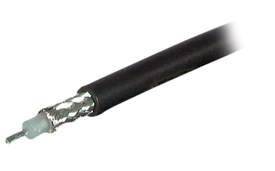 Koax Kabel RG58 C/U, 50 Ohm, schwarz, PVC, 100 Meter Ring