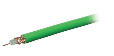 Koax Kabel RG59, 75 OhmLitzenleiter f.Video,Grün 100m Koax Kabel RG59, 75 OhmLitzenleiter f.Video,Grün 100m