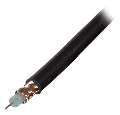 Koax Kabel RG59 B/U 75 Ohm, schwarz, MIL C 17 -- 500m