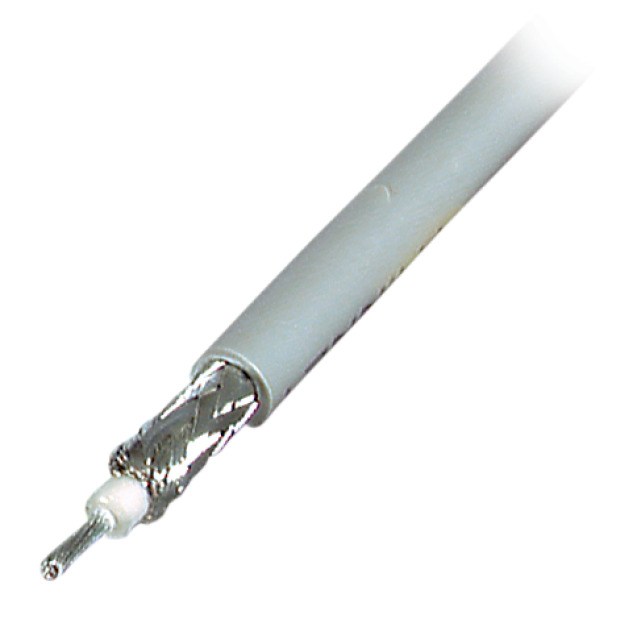 Koax Kabel Thin Wire RG58 C/U, doppeltgeschirmt 50Ohm 100m, grau