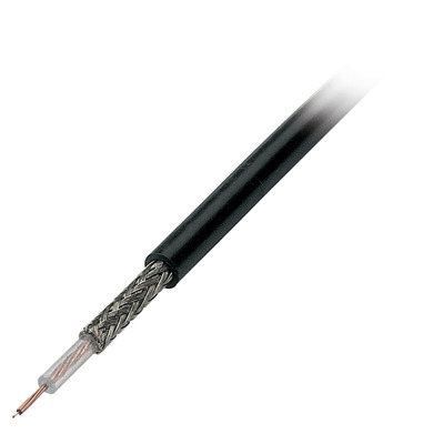 Koaxkabel RG174 U, 50 Ohm, schwarz --
