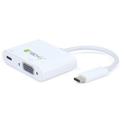 Konverter Kabel Adapter USB-C auf VGA -- Typ C USB Aufladeport