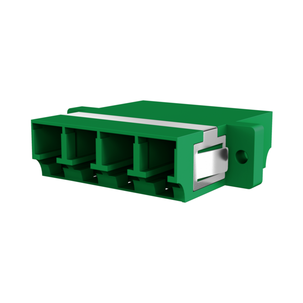 Kupplung LC/APC Quad OS2 grÃ¼n --