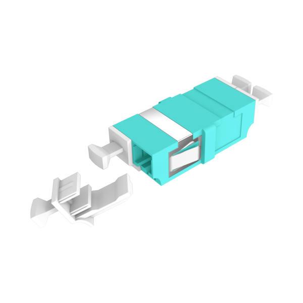 Kupplung LC Duplex OM3 aqua -- flanschlos