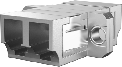 Kupplung LC Duplex OS2 Metallgehäuse --
