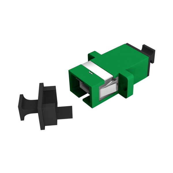 Kupplung SC/APC Simplex OS2 grÃƒÂ¼n -- mit Shutter