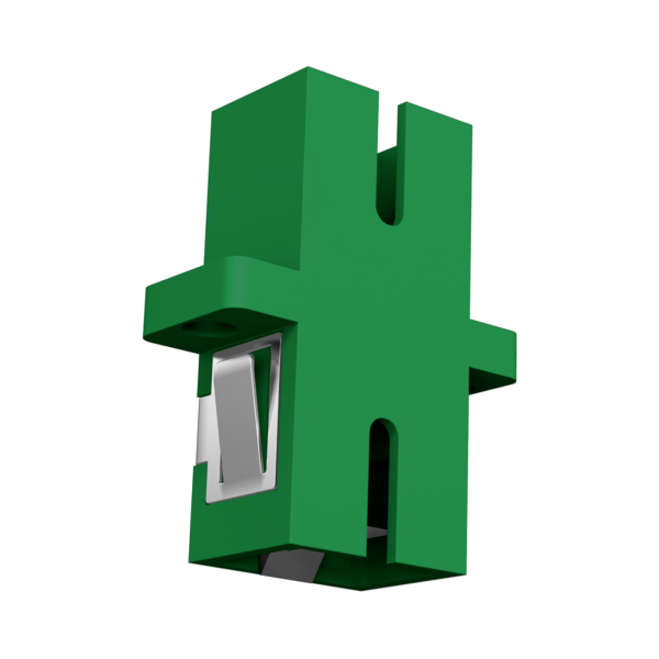 Kupplung SC/APC Simplex OS2 grÃƒÂ¼n -- mit Shutter