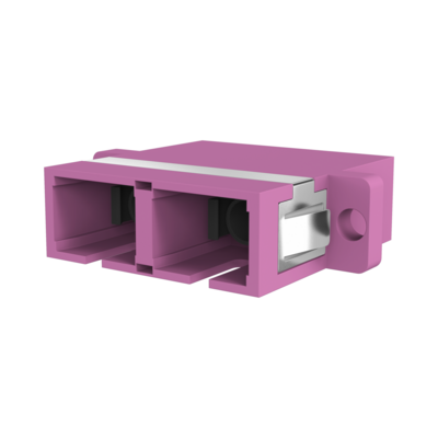 Kupplung SC Duplex OM4 erikaviolett --