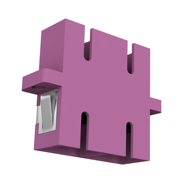 Kupplung SC Duplex OM4 erikaviolett --