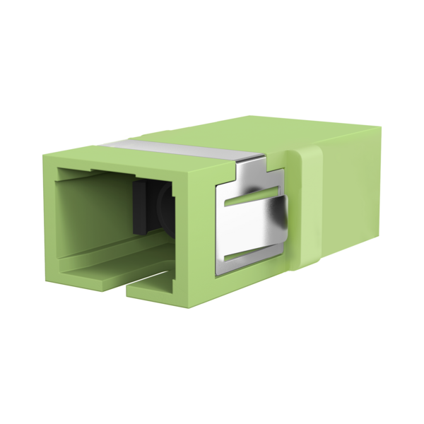 Kupplung SC Simplex OM5 limettengrÃ¼n -- flanschlos