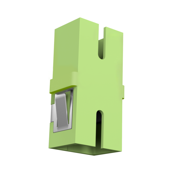 Kupplung SC Simplex OM5 limettengrÃ¼n -- flanschlos