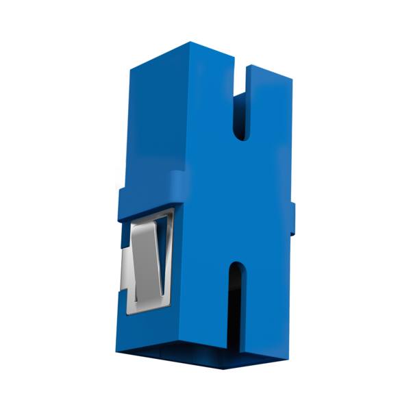 Kupplung SC Simplex OS2 blau -- flanschlos