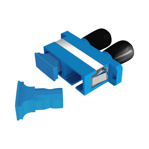 Kupplung SC-ST Duplex OS2 blau --