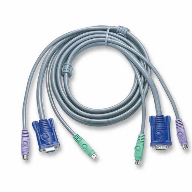 KVM-Anschlusskabel PS/2, 3m,,4x PS/2 St., 2x VGA St. KVM-Anschlusskabel PS/2, 3m,,4x PS/2 St., 2x VGA St.