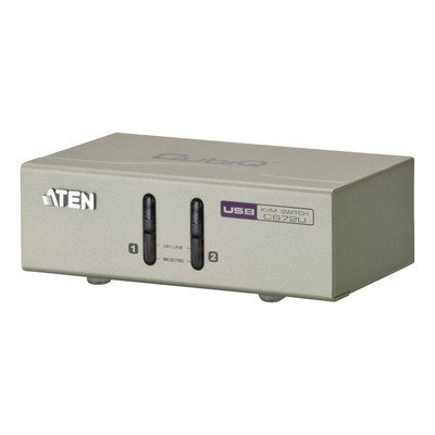 KVM Switch, 2-fach, ATEN CS72U, USB, Audio KVM Switch, 2-fach, ATEN CS72U, USB, Audio