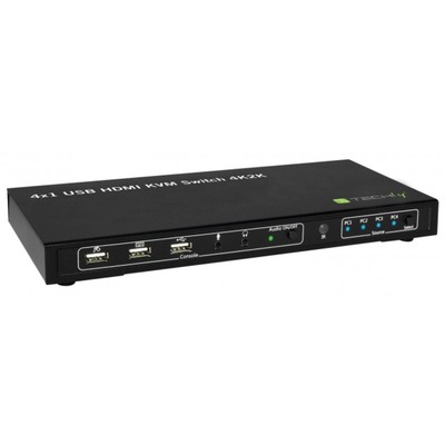KVM Switch USB, HDMI, 4K, 4 Wege --