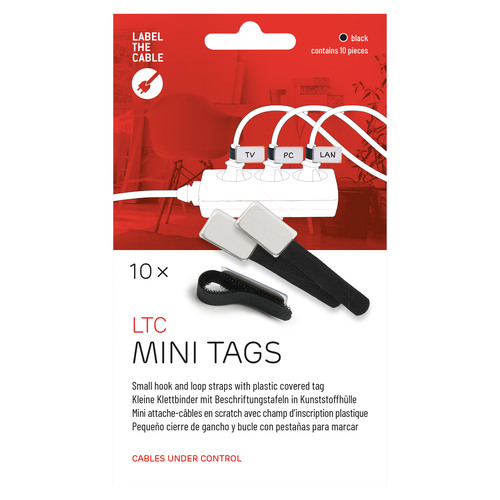 LABEL THE CABLE LTC MINI TAGS Kabeletiketten 10er Set schwarz